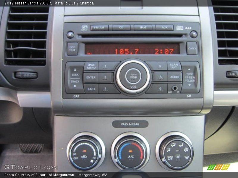 Metallic Blue / Charcoal 2012 Nissan Sentra 2.0 SR