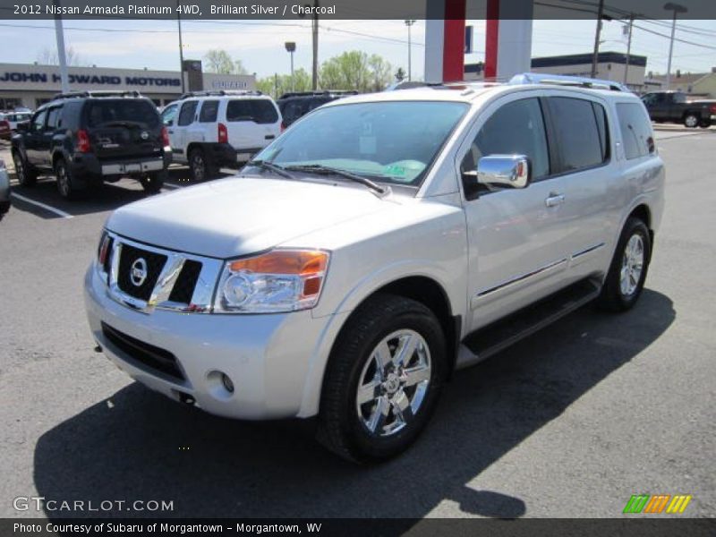Brilliant Silver / Charcoal 2012 Nissan Armada Platinum 4WD
