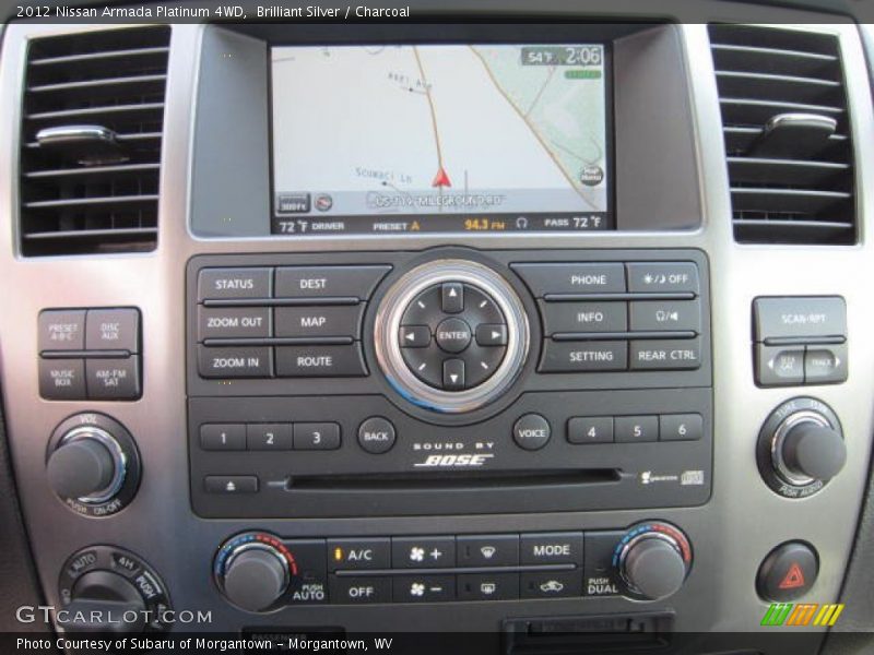 Brilliant Silver / Charcoal 2012 Nissan Armada Platinum 4WD