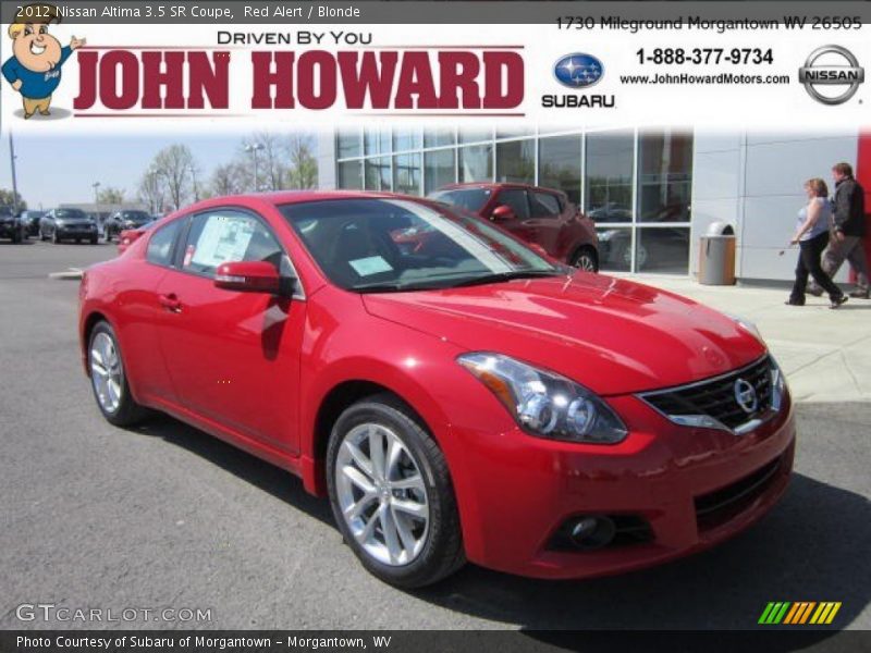 Red Alert / Blonde 2012 Nissan Altima 3.5 SR Coupe