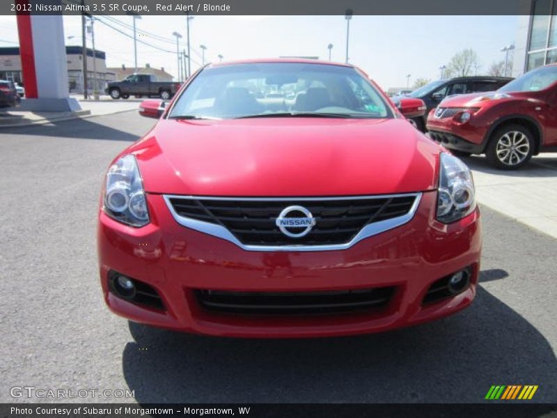 Red Alert / Blonde 2012 Nissan Altima 3.5 SR Coupe