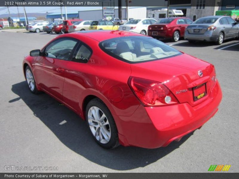 Red Alert / Blonde 2012 Nissan Altima 3.5 SR Coupe