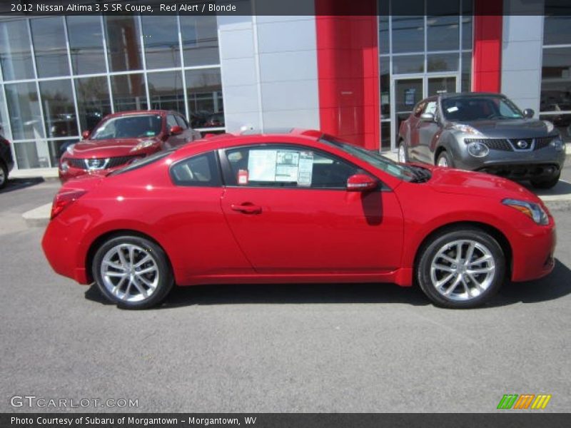 Red Alert / Blonde 2012 Nissan Altima 3.5 SR Coupe