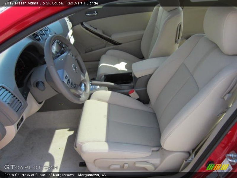 Red Alert / Blonde 2012 Nissan Altima 3.5 SR Coupe
