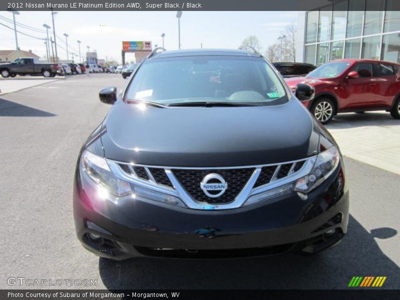 Super Black / Black 2012 Nissan Murano LE Platinum Edition AWD