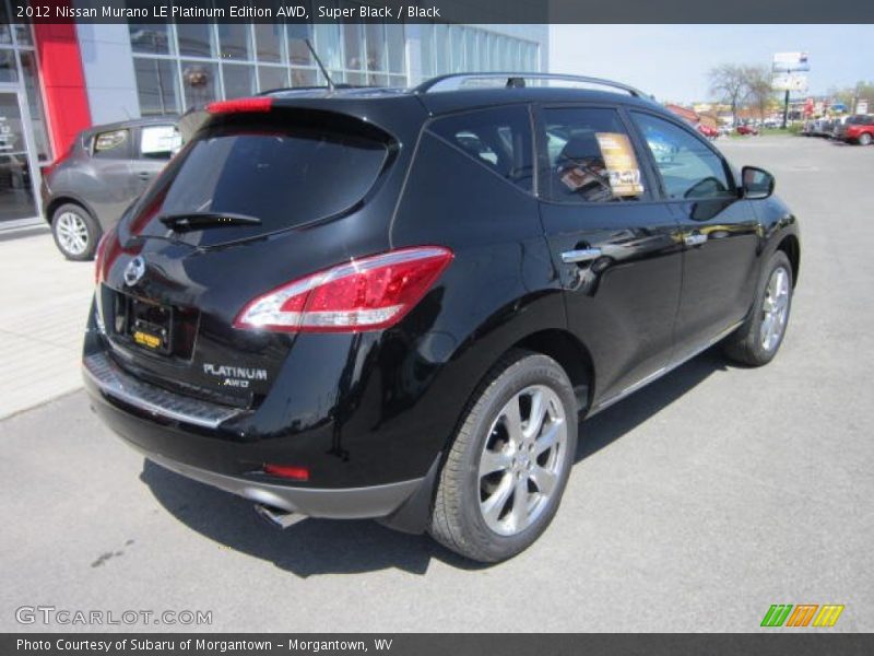 Super Black / Black 2012 Nissan Murano LE Platinum Edition AWD