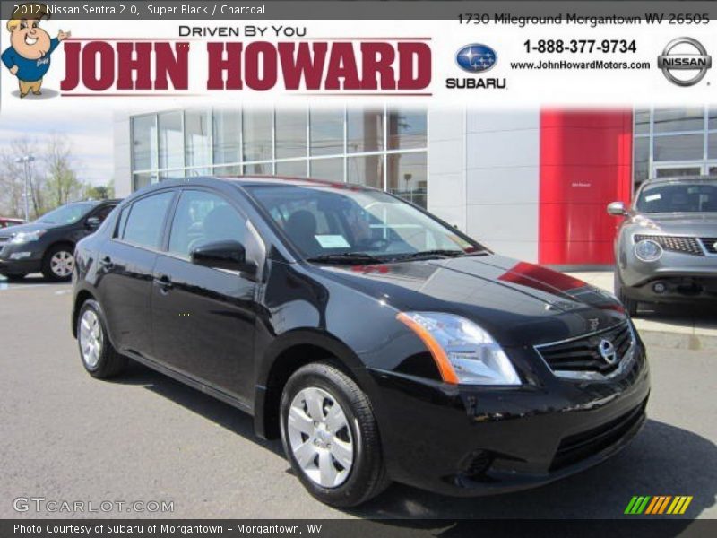 Super Black / Charcoal 2012 Nissan Sentra 2.0