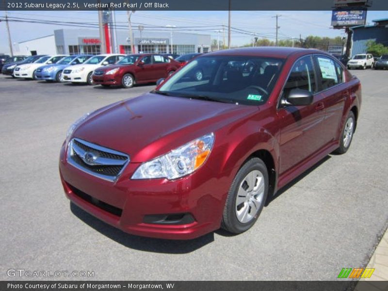 Venetian Red Pearl / Off Black 2012 Subaru Legacy 2.5i