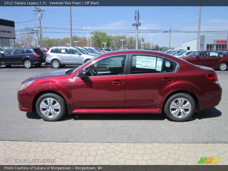 Venetian Red Pearl / Off Black 2012 Subaru Legacy 2.5i