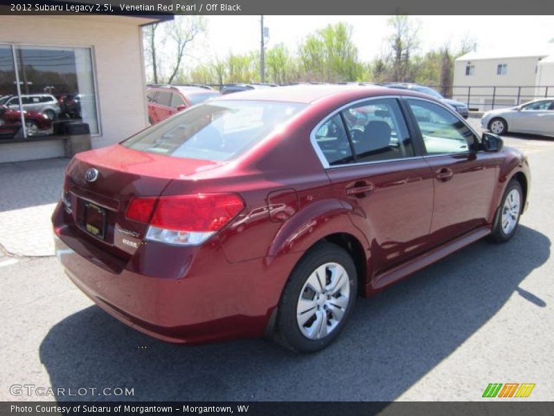 Venetian Red Pearl / Off Black 2012 Subaru Legacy 2.5i