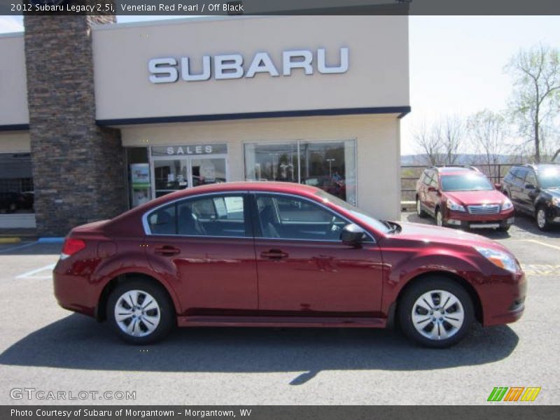 Venetian Red Pearl / Off Black 2012 Subaru Legacy 2.5i