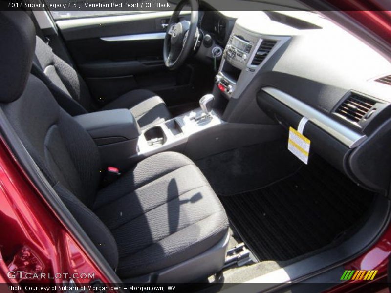 Venetian Red Pearl / Off Black 2012 Subaru Legacy 2.5i