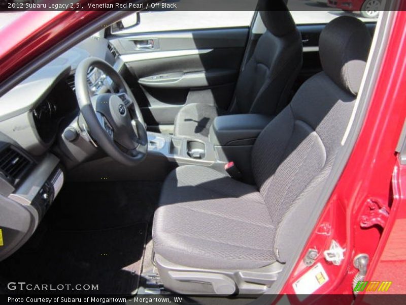 Venetian Red Pearl / Off Black 2012 Subaru Legacy 2.5i