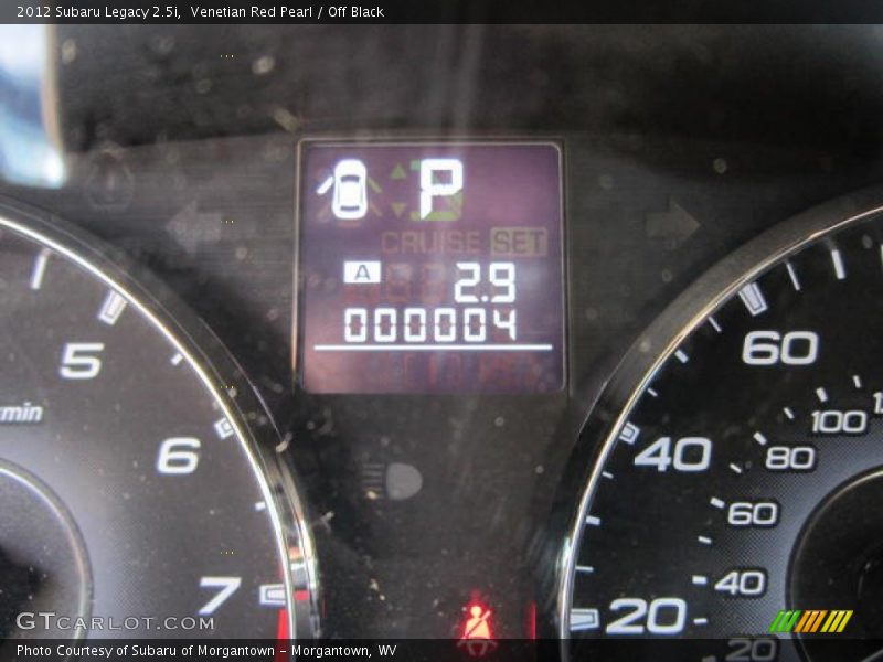 Venetian Red Pearl / Off Black 2012 Subaru Legacy 2.5i