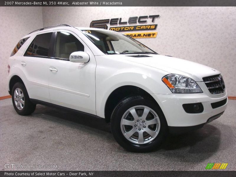 Alabaster White / Macadamia 2007 Mercedes-Benz ML 350 4Matic