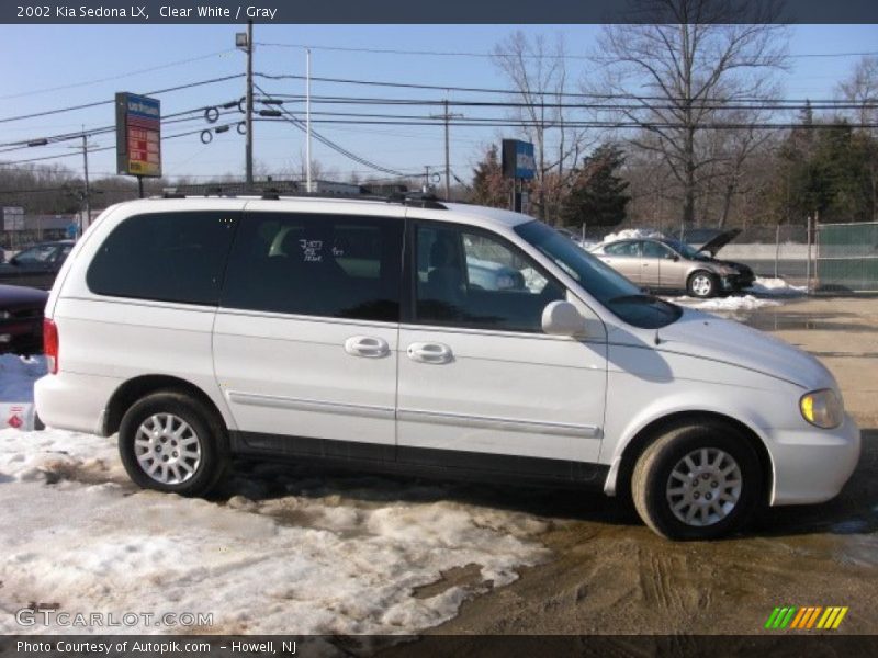 Clear White / Gray 2002 Kia Sedona LX