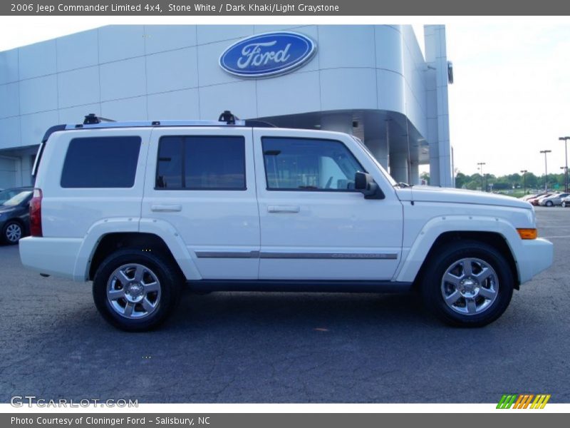 Stone White / Dark Khaki/Light Graystone 2006 Jeep Commander Limited 4x4