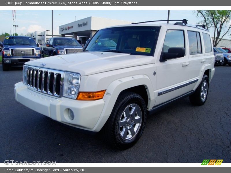 Stone White / Dark Khaki/Light Graystone 2006 Jeep Commander Limited 4x4
