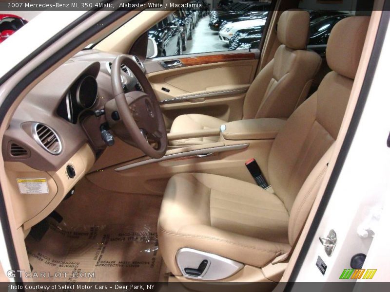 Alabaster White / Macadamia 2007 Mercedes-Benz ML 350 4Matic