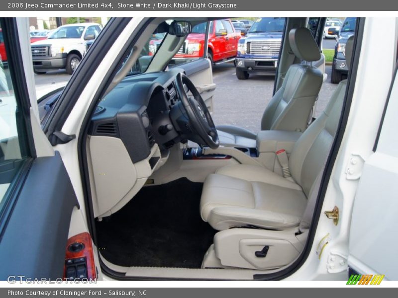 Stone White / Dark Khaki/Light Graystone 2006 Jeep Commander Limited 4x4