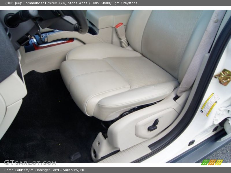 Stone White / Dark Khaki/Light Graystone 2006 Jeep Commander Limited 4x4