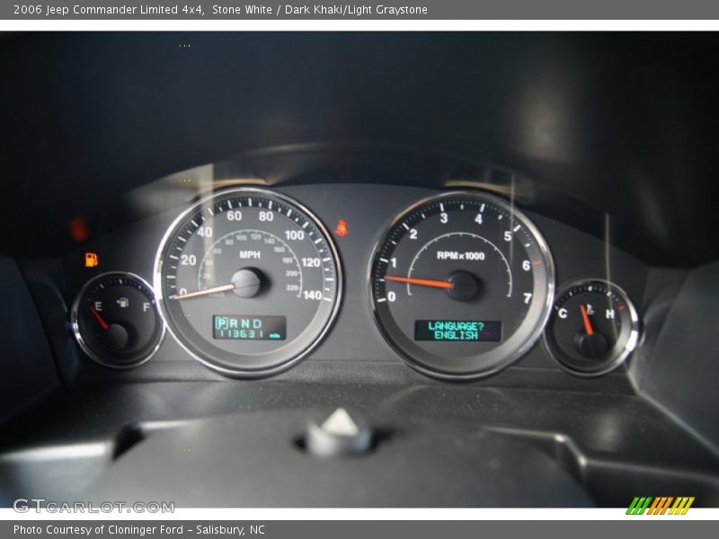 Stone White / Dark Khaki/Light Graystone 2006 Jeep Commander Limited 4x4