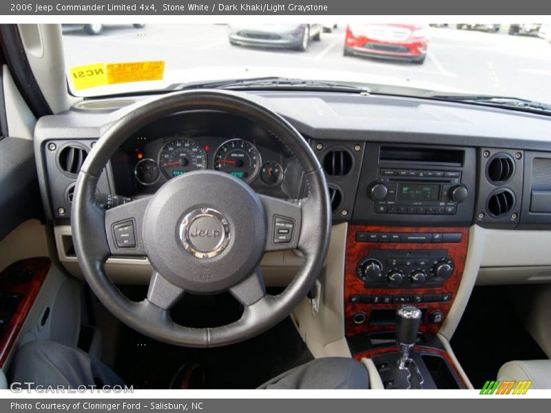 Stone White / Dark Khaki/Light Graystone 2006 Jeep Commander Limited 4x4