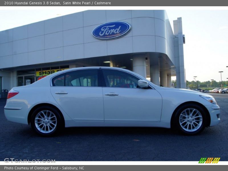 Satin White Pearl / Cashmere 2010 Hyundai Genesis 3.8 Sedan