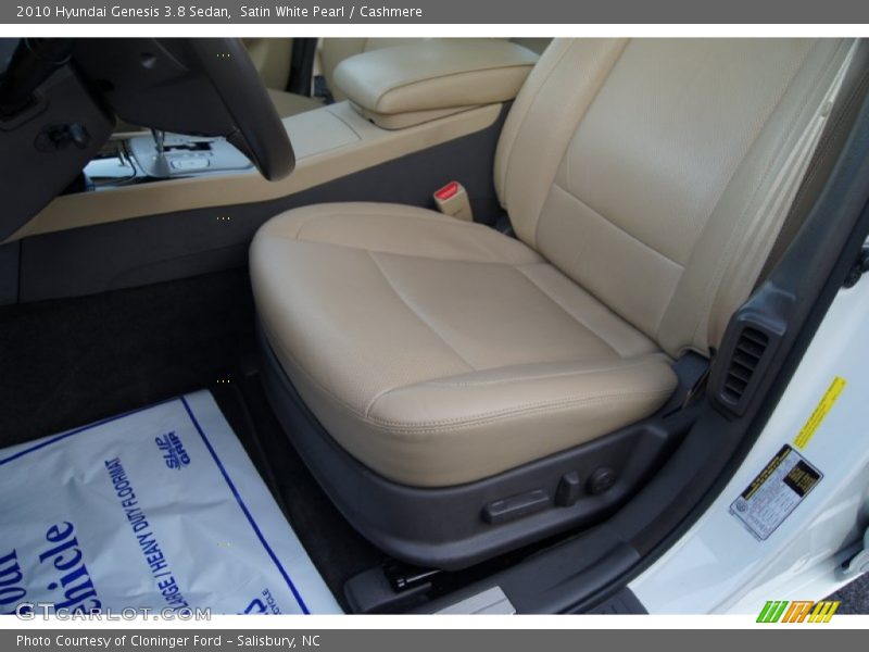 Satin White Pearl / Cashmere 2010 Hyundai Genesis 3.8 Sedan