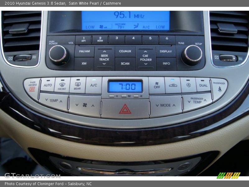 Satin White Pearl / Cashmere 2010 Hyundai Genesis 3.8 Sedan