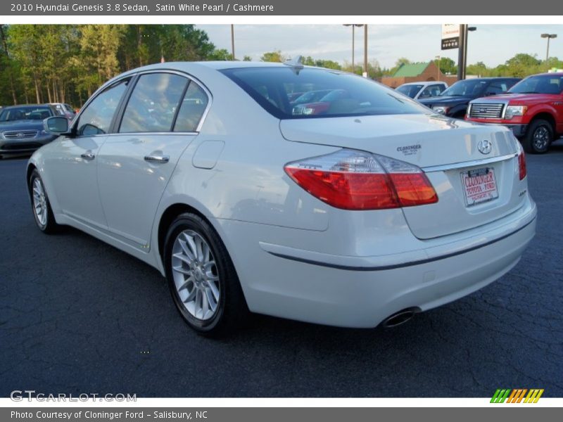 Satin White Pearl / Cashmere 2010 Hyundai Genesis 3.8 Sedan