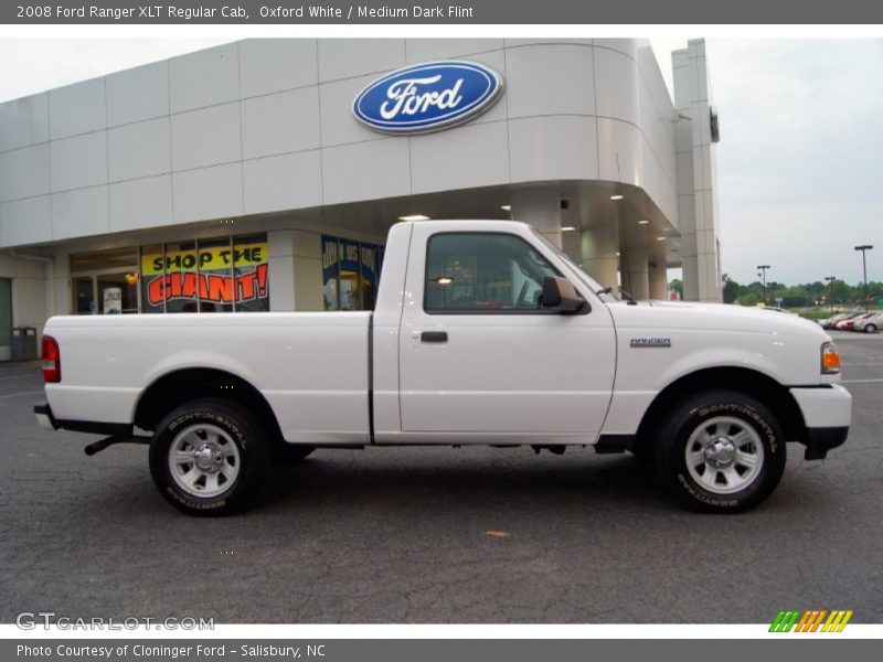 Oxford White / Medium Dark Flint 2008 Ford Ranger XLT Regular Cab