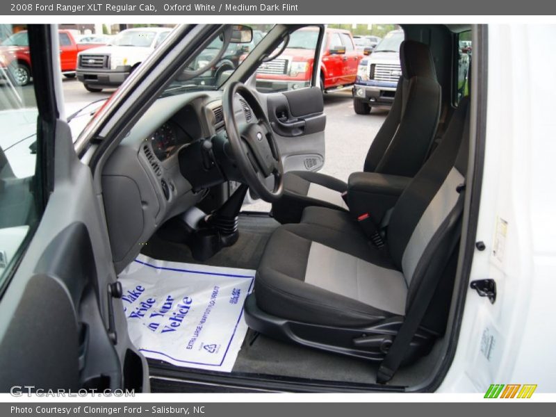 Oxford White / Medium Dark Flint 2008 Ford Ranger XLT Regular Cab