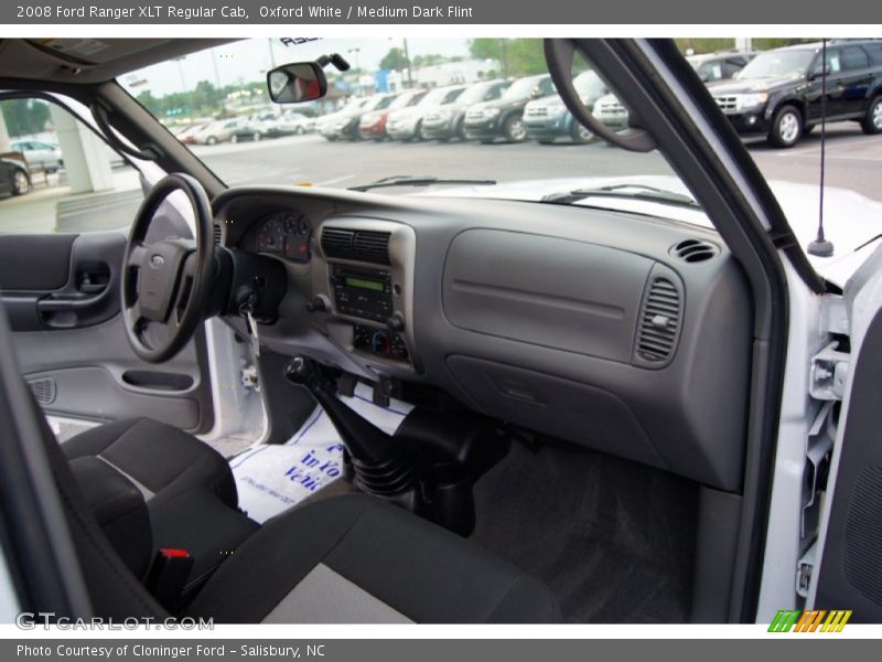 Oxford White / Medium Dark Flint 2008 Ford Ranger XLT Regular Cab