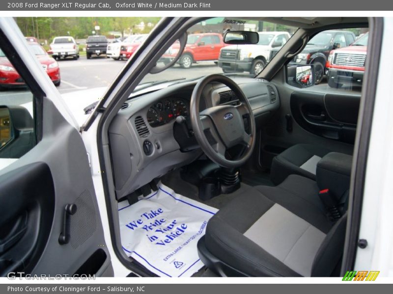 Oxford White / Medium Dark Flint 2008 Ford Ranger XLT Regular Cab