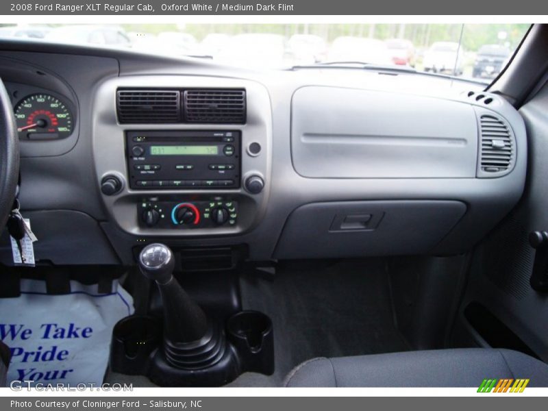 Oxford White / Medium Dark Flint 2008 Ford Ranger XLT Regular Cab