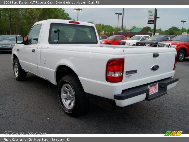Oxford White / Medium Dark Flint 2008 Ford Ranger XLT Regular Cab