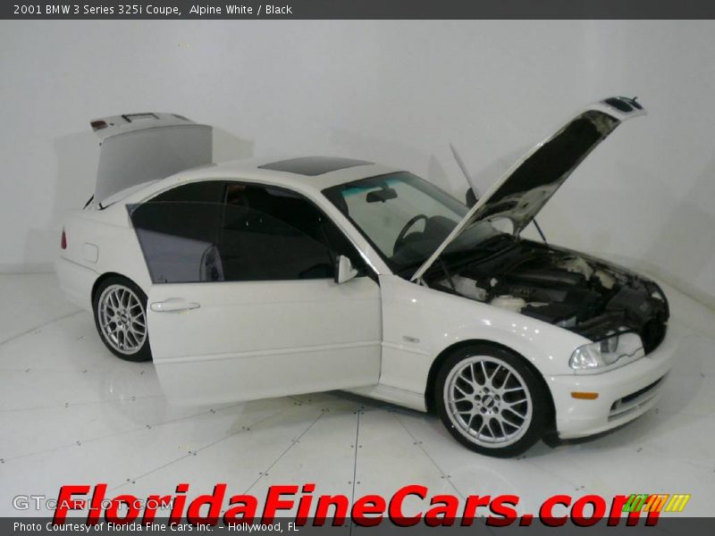 Alpine White / Black 2001 BMW 3 Series 325i Coupe