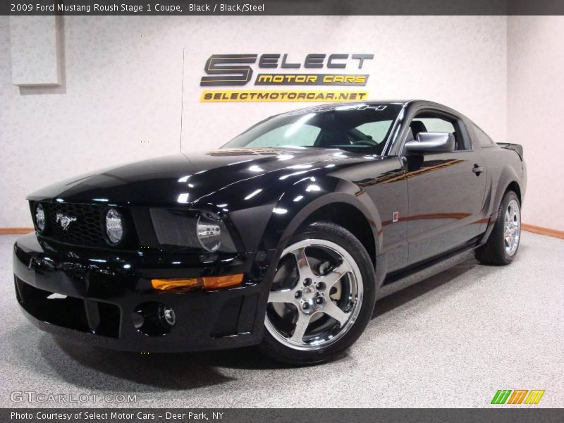 Black / Black/Steel 2009 Ford Mustang Roush Stage 1 Coupe