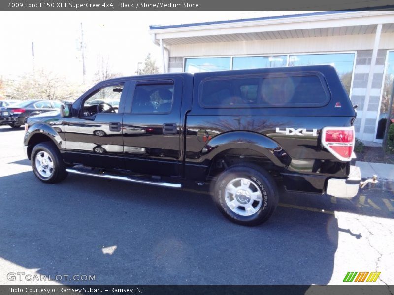 Black / Stone/Medium Stone 2009 Ford F150 XLT SuperCrew 4x4