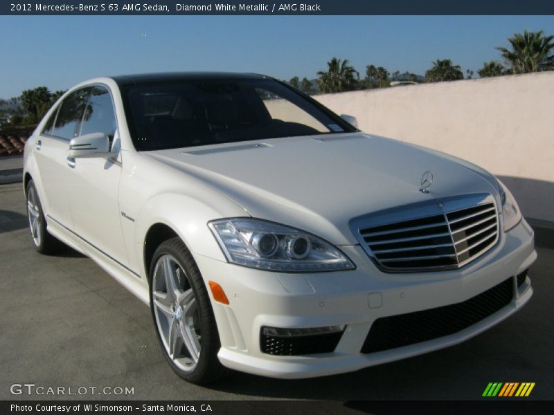 Diamond White Metallic / AMG Black 2012 Mercedes-Benz S 63 AMG Sedan