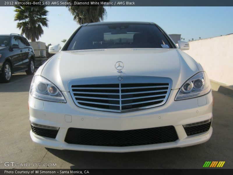 Diamond White Metallic / AMG Black 2012 Mercedes-Benz S 63 AMG Sedan