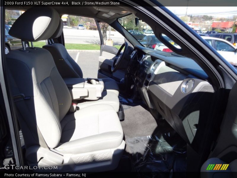 Black / Stone/Medium Stone 2009 Ford F150 XLT SuperCrew 4x4