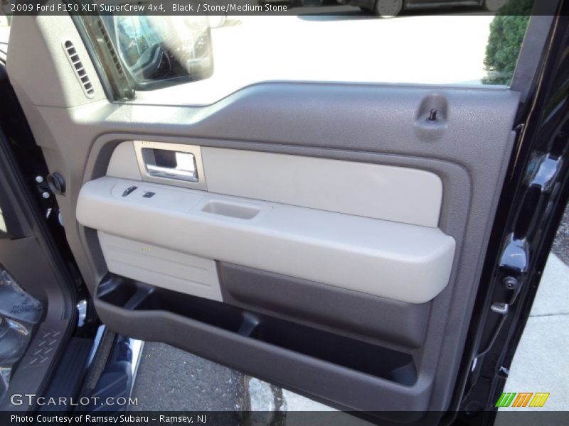 Black / Stone/Medium Stone 2009 Ford F150 XLT SuperCrew 4x4