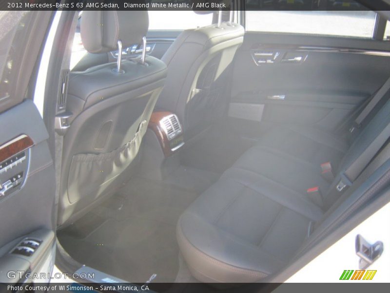 Diamond White Metallic / AMG Black 2012 Mercedes-Benz S 63 AMG Sedan