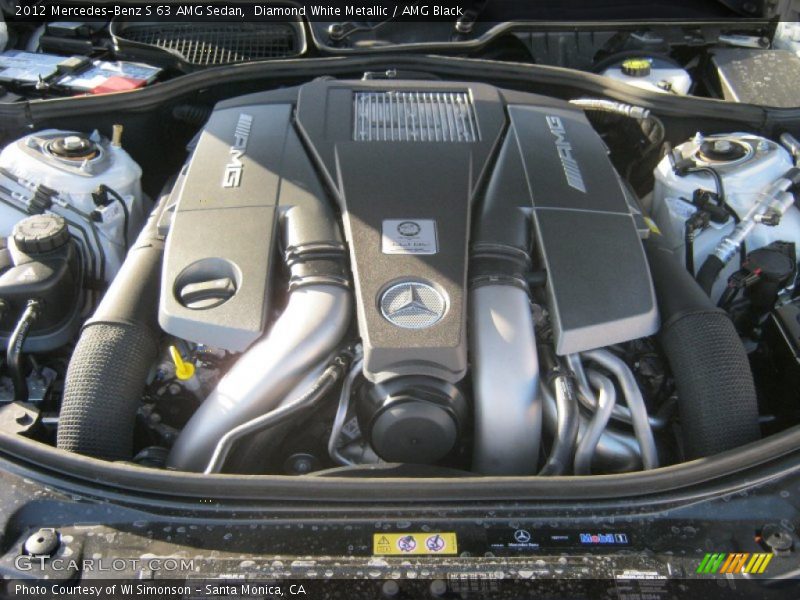  2012 S 63 AMG Sedan Engine - 5.5 Liter AMG Biturbo DOHC 32-Valve VVT V8