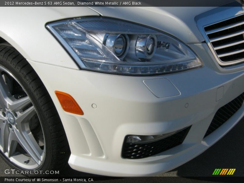 Diamond White Metallic / AMG Black 2012 Mercedes-Benz S 63 AMG Sedan