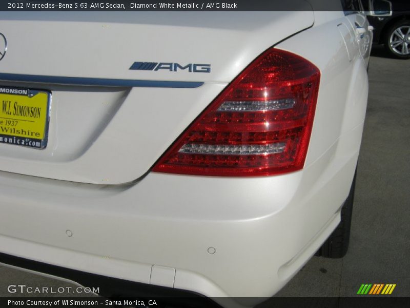 Diamond White Metallic / AMG Black 2012 Mercedes-Benz S 63 AMG Sedan