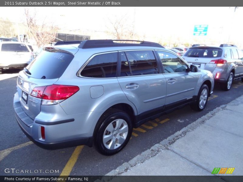 Steel Silver Metallic / Off Black 2011 Subaru Outback 2.5i Wagon