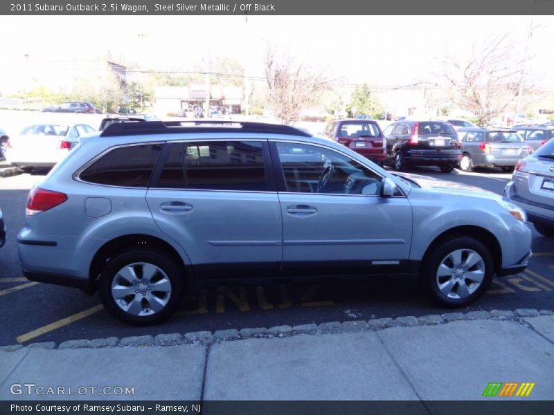 Steel Silver Metallic / Off Black 2011 Subaru Outback 2.5i Wagon